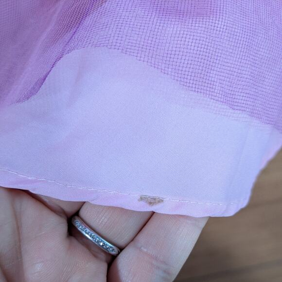 Vintage Prom Dress Maxi Ball Gown 2 Pink Princess Tulle Fairy Glam Purple Sequin - Picture 16 of 16